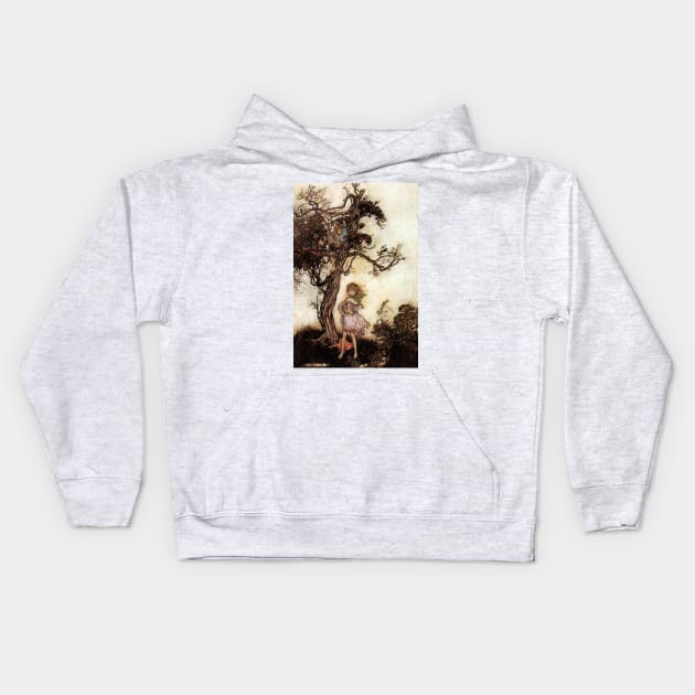 Wild Children - Arthur Rackham Kids Hoodie by forgottenbeauty